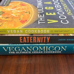 🌿 Vegan Cookbook Bundle – Set of 3 | Veganomicon, Instant Pot, Eaternity